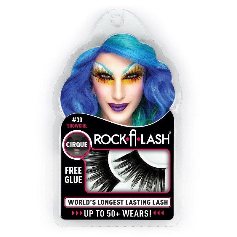 Eyelashes - Rock-A-Lash - Showgirl Cirque - Black - Costume Accessory