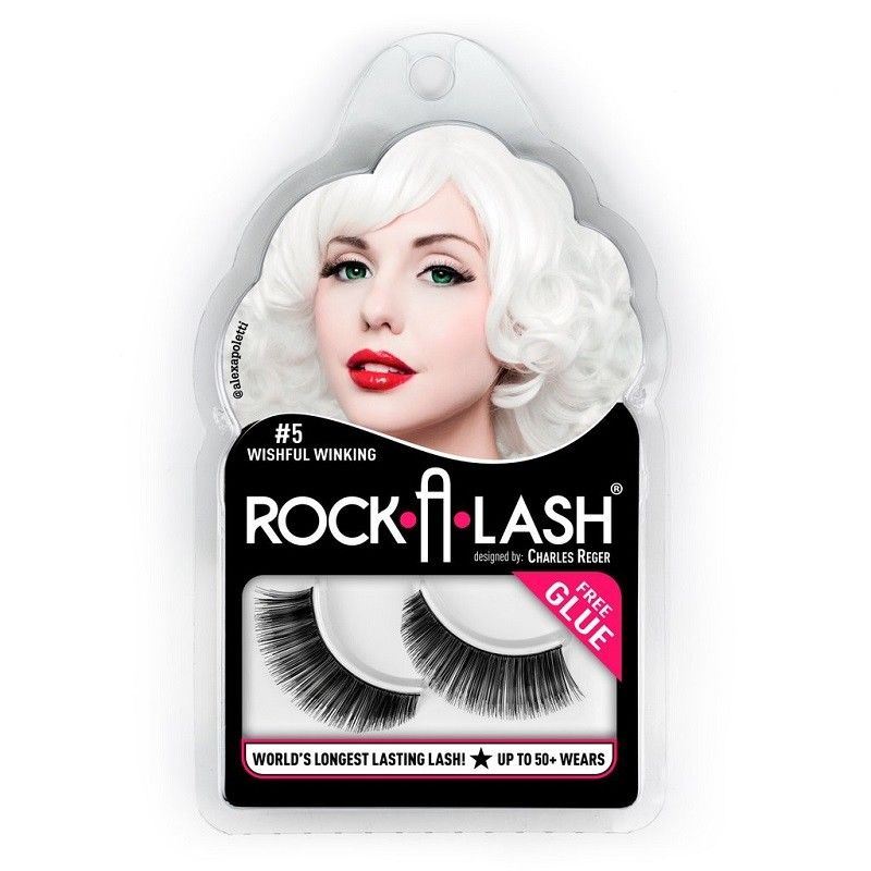 Pestañas - Rock-A-Lash - Wishful Winking - Negro - Accesorio de disfraz