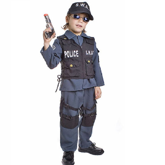 SWAT - Police Uniform - Costume - Child - Size Large 12-14