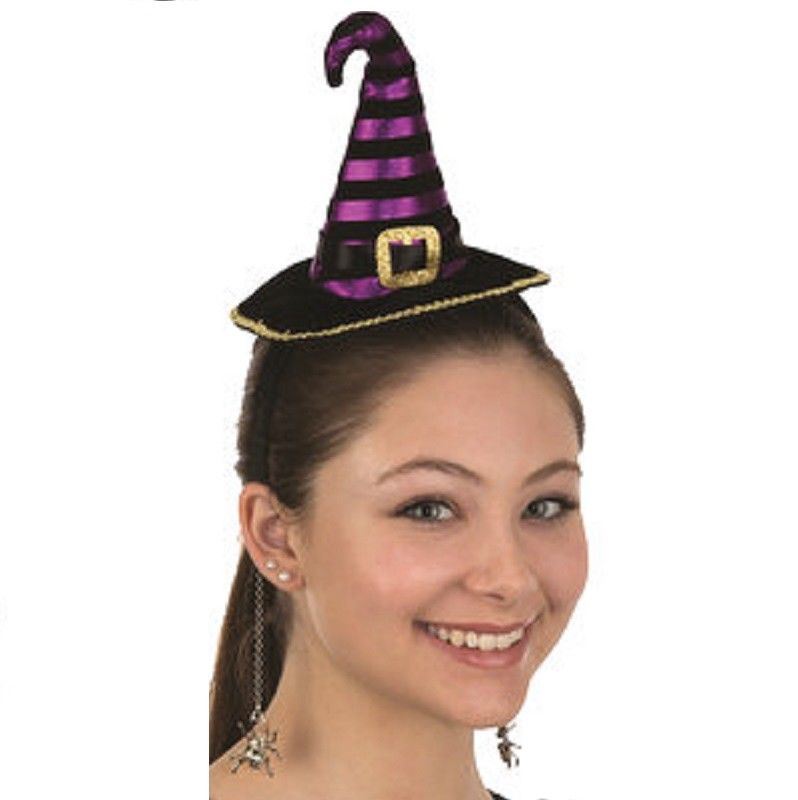 Mini Witch Hat - Spider Earrings - Costume Accessories - Adult Teen