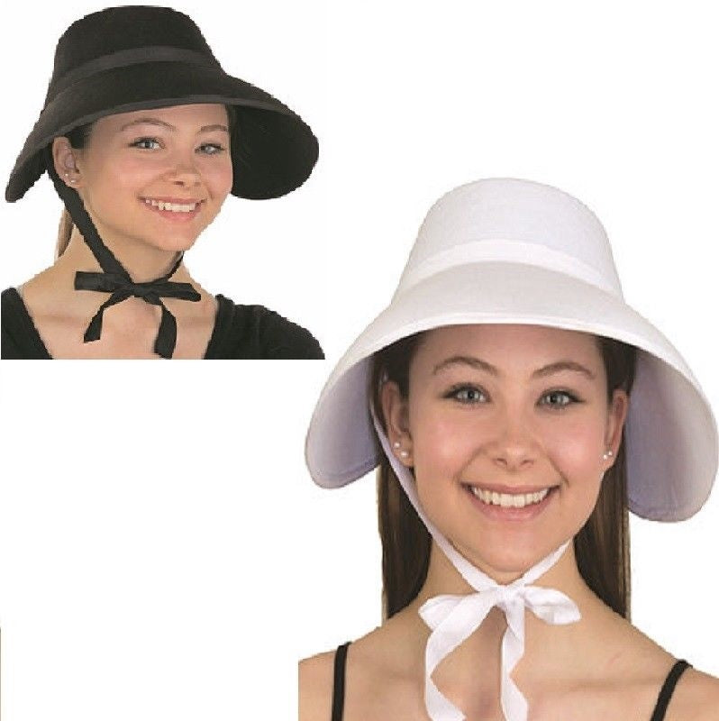 Bonnet - Felt - Frontier Handmaid Holiday - Costume Accessory - 2 Colors