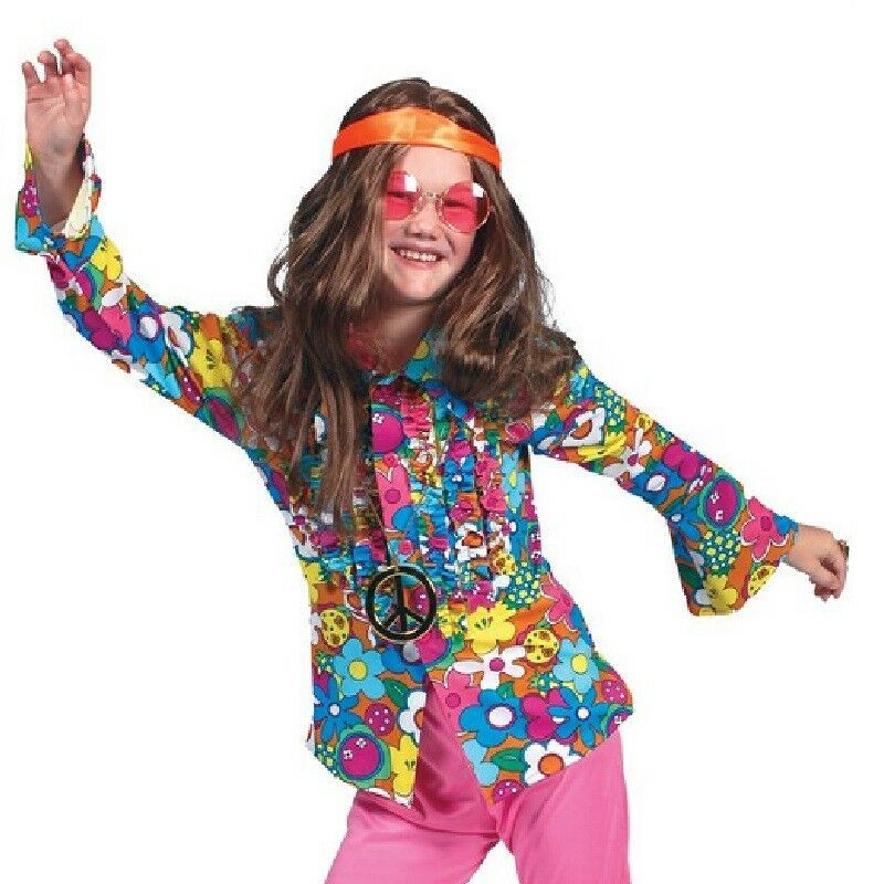 Peace Girl - Hippie Flower Child Shirt - 60's - 70's - Costume - Child - 3 Sizes