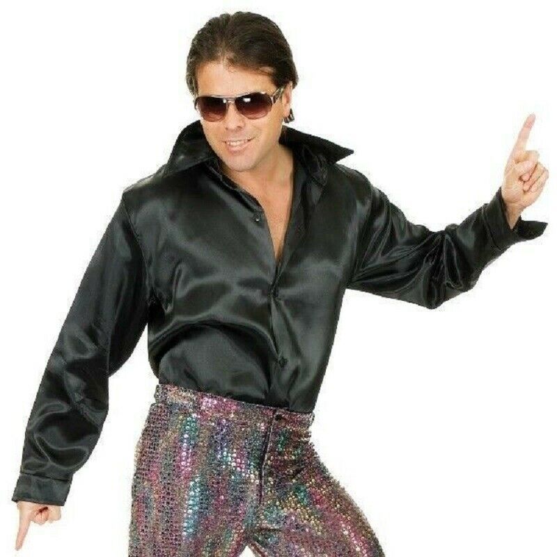 Mac Daddy Satin Shirt - Pimp - Pirate - Costume - Adult - Medium