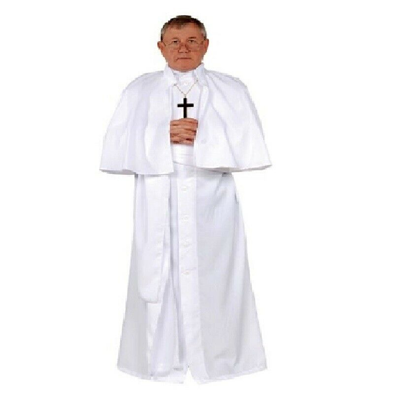 Pope - Religious - White - Costume - Adult - 2 Sizes