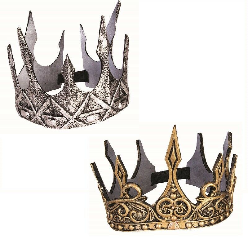 Crown - Foam - Antiqued Look - Royalty - Costume Accessory - 2 Colors