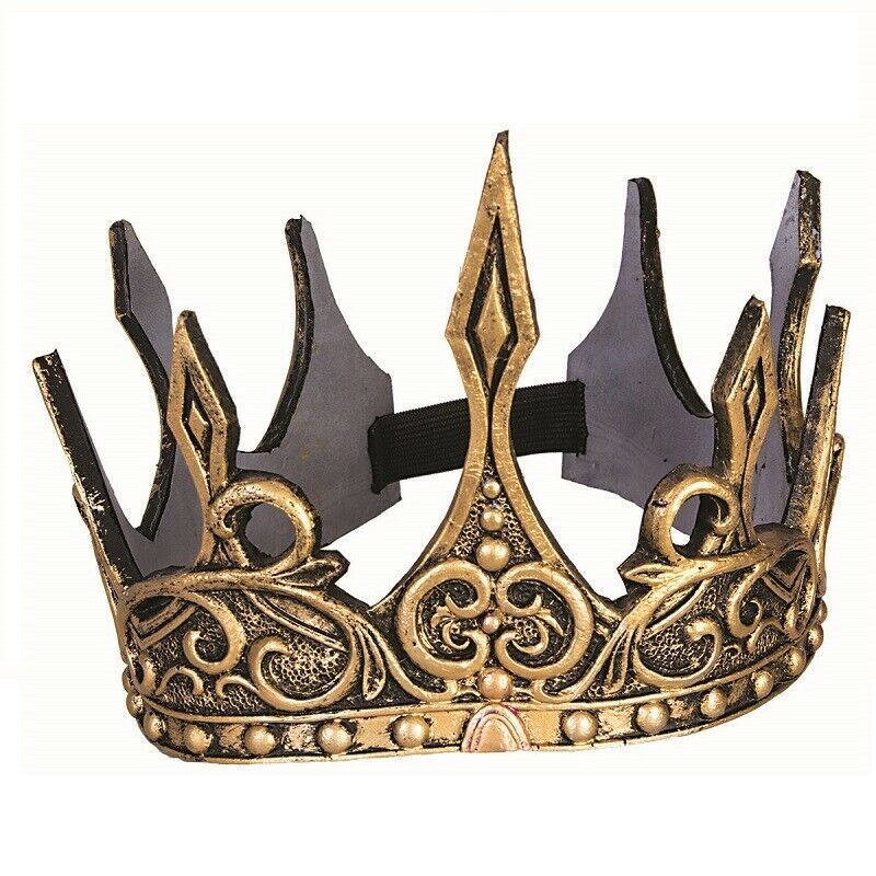 Crown - Foam - Antiqued Look - Royalty - Costume Accessory - 2 Colors