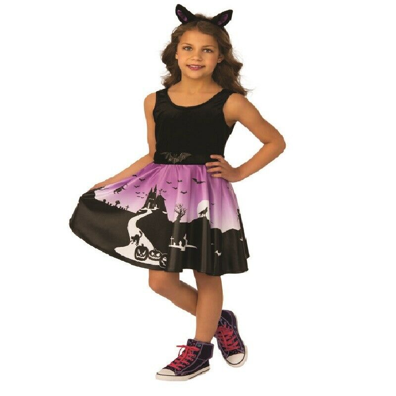 Haunted House Girl Dress - Bat - Costume - Child - 2 Sizes