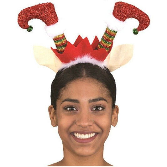 Diadema de pies de elfo - Vacaciones de Navidad - Accesorio de disfraz - Adolescente adulto