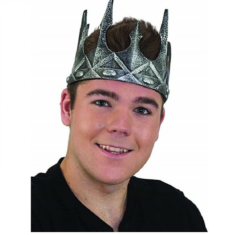 Latex Crown - Medieval - Royal - Costume Accessory - Adult Teen - 2 Colors