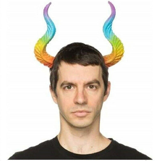 Maleficent Malevolent Horns - Rainbow - Costume Accessory - Adult Teen