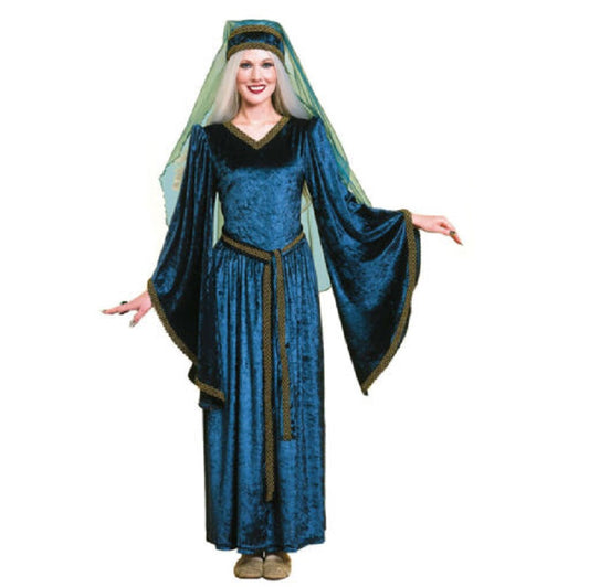 Maid Marion – Guinevere – Kleid – Blau – Deluxe-Kostüm – Damen – Standard 8-12