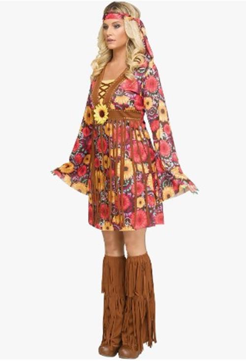 Flower Power - Hippie - 1960's - Costume - Adult - 2 Sizes