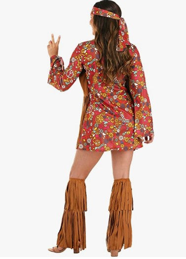 Peace & Love - Hippie - 1960's - Costume - Adult - 2 Sizes