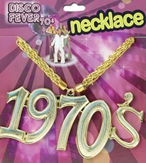 Disco Fever Medallion - Gold - Costume Accessory - One Size