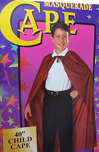 Cape - Burgundy - Magician - Witch - Vampire - Costume - Child Teen