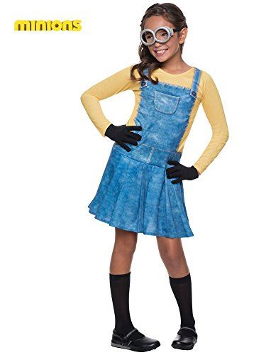 Minion femenina - Vestido plisado - Disfraz - Niñas - Pequeña