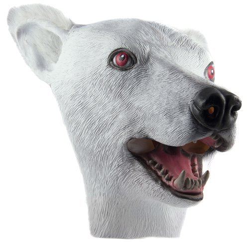 Polar Bear Mask - Realistic -  Animal - Costume Accessory - Adult