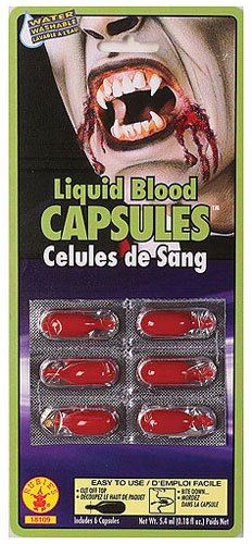 Vampire Blood Capsules - Maquillaje teatral - Accesorios disfraces