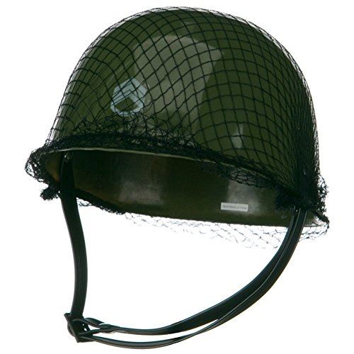 Casco militar - Verde - Accesorio de disfraz - Talla infantil