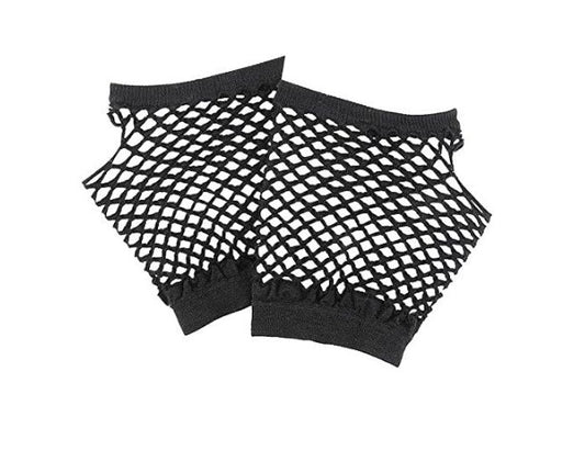 Guantes sin dedos Fishnet - Negro - Años 80 - Accesorio de vestuario - Adolescente adulto