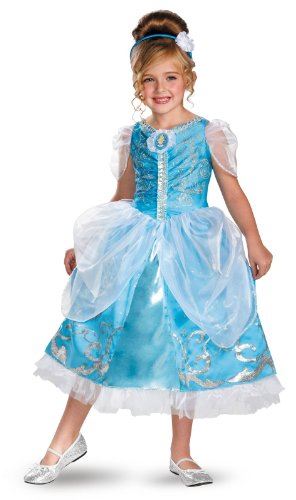 Cinderella - Lizenziert - Sparkle - Deluxe-Kostüm - Mädchen - Medium 7-8