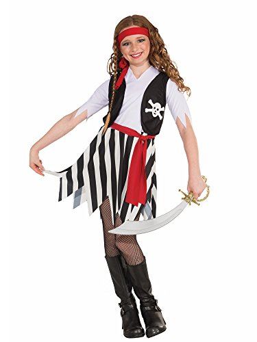 Little Lady Buccaneer - Pirate - Costume - Girls Small 4-6