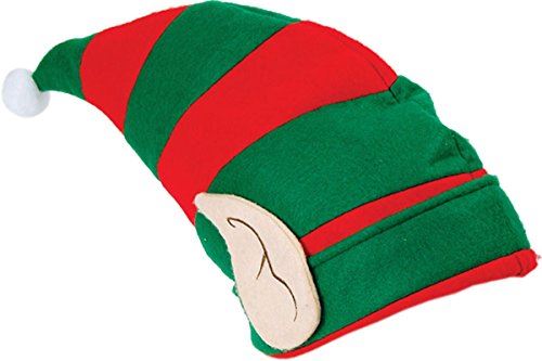 Sombrero de elfo con orejas - Ayudante de Papá Noel - Fieltro suave - Unisex - Adolescente adulto más pequeño