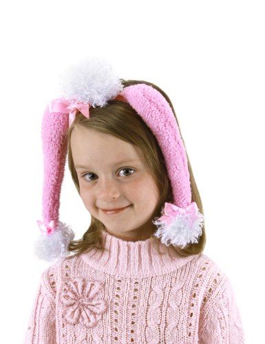 Poodle Set - Ears Tail - Pink/White - Costume Cosplay Accessories - One Size