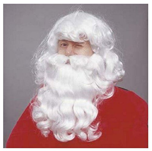 Santa Wig & Beard - Holiday - Christmas - Costume Accessory - Adult