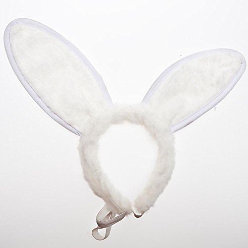 Bunny Rabbit Ears - Plush - White - Easter - Costume Accessories