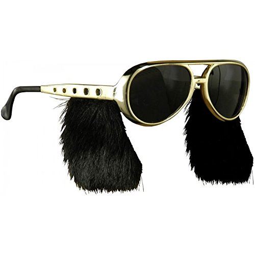 Elvis Rock N Roll Glasses - Sideburns - Costume Accessory - Adult Teen