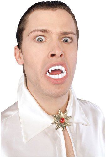Vampire Teeth Fangs - White - Costume Accessory - Child Teen Adult
