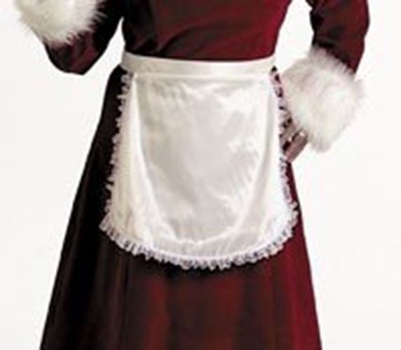 Apron - Colonial - Mrs Claus - 17" - Elf - Costume Accessory - Adult Teen