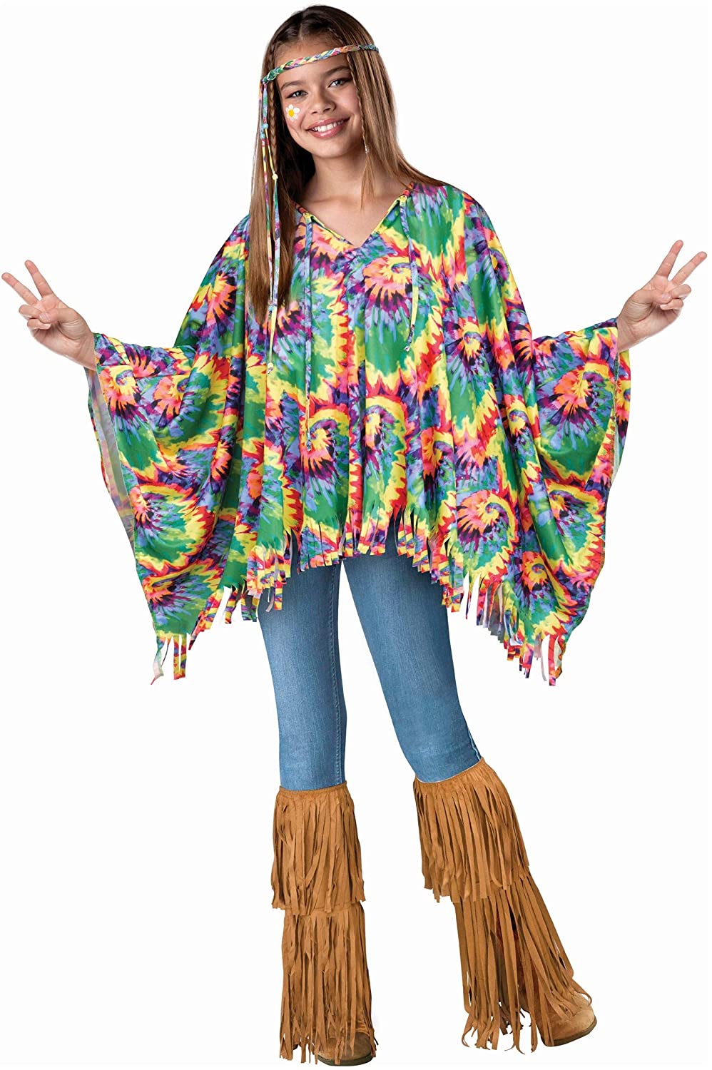 Hippie Fringe Boot Covers - Faux Suede - Costume Accessories - Adult Teen Child