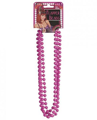 Abalorios Flapper - Rosa - Años 20 - 80 - Accesorios para disfraces - Adulto adolescente