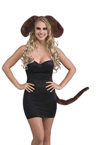 Dog Ears and Tail Set - Brown - Costume Accessories - Adult Teen
