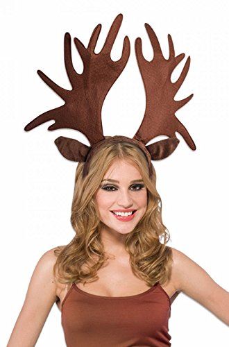 Moose Antlers Headband - Felt - Brown - Costume Accessory - Adult Teen
