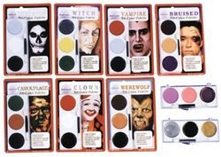 Bruise Mehron Makeup Kit - Tri-Color Palette - Costume Accessory - 3 Shades