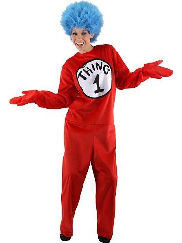 Thing 1 & Thing 2 - Dr Seuss - Cat in the Hat - Costume - Adult - Small/Medium