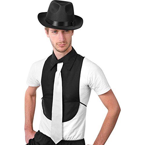 Gangster Shirt Front Dickey - Mobster - 1920's - Costume Accessory - Adult Teen