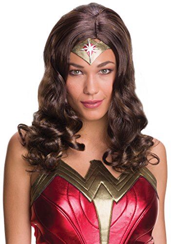 Peluca de Mujer Maravilla - Universo DC - Accesorio de disfraz - Adulto adolescente