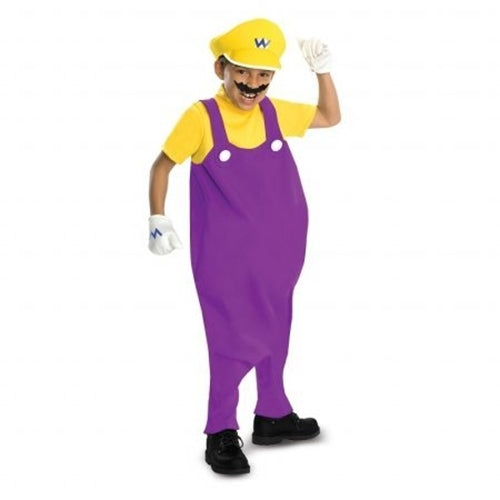 Wario - Super Mario Bros - Deluxe Costume - Child - Medium 8-10