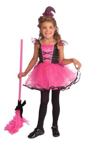 Sparkling Tutu Witch - Pink/Black - Costume - Child - Small 4-6