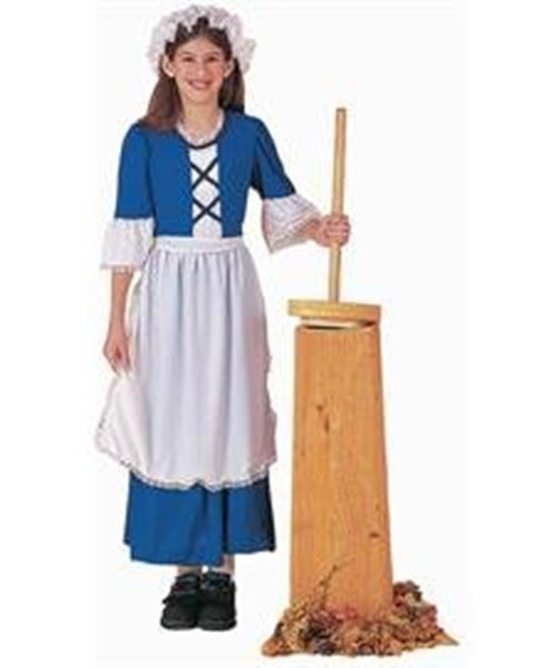 Colonial Girl - Blue/White - Costume - Child - Large 12-14