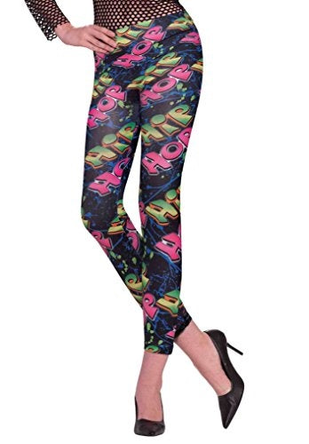 Hip Hop Graphic Leggings - Costume - Adult/Teen - XS/Small Size 2-6