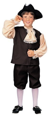 Colonial Boy - Brown - Costume - Child - Medium 8-10