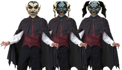 Blood Thirsty Vampire - Transformation Mask - Costume - Child - 3 Sizes