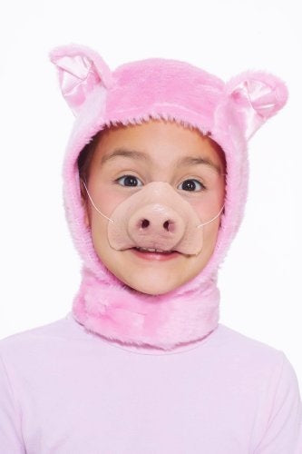Pig - Hood and Nose Mask - Costume Accessory Set - Child Size