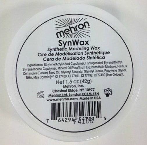 SynWax - Modeling Wax - 1.5 oz - Mehron Makeup - Special FX Theatrical Makeup