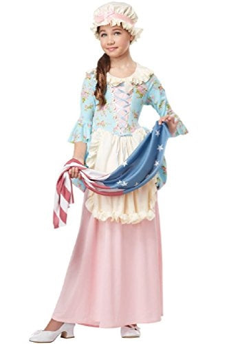 Betsy Ross - Martha Washington - Colonial Lady - Costume - Child - 3 Sizes